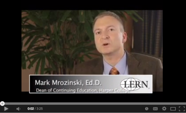Mark Mrozinski, Dean of Continuing Education and Business Outreach at Harper College, discusses how mentoring helps improve continuing education and lifelong learning programs.