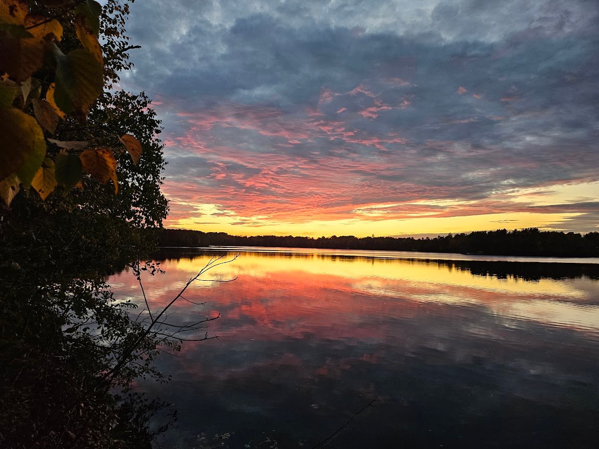 Sunset on a lake