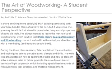 Writing blog content for lifelong learning